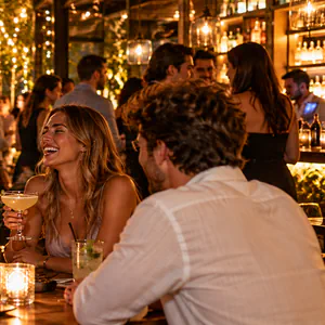 Illustrative bar gathering